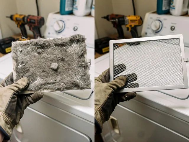 Professional lint trap cleaning by Miramar Dryer Vent Cleaning in Miramar